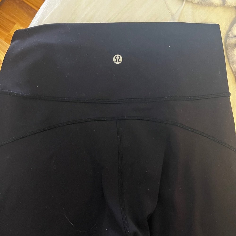 Black lululemon leggings 28” length